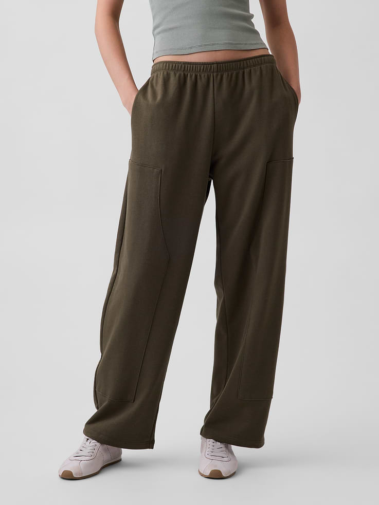 Image number 2 showing, VintageSoft Terry Double-Knee Sweatpants