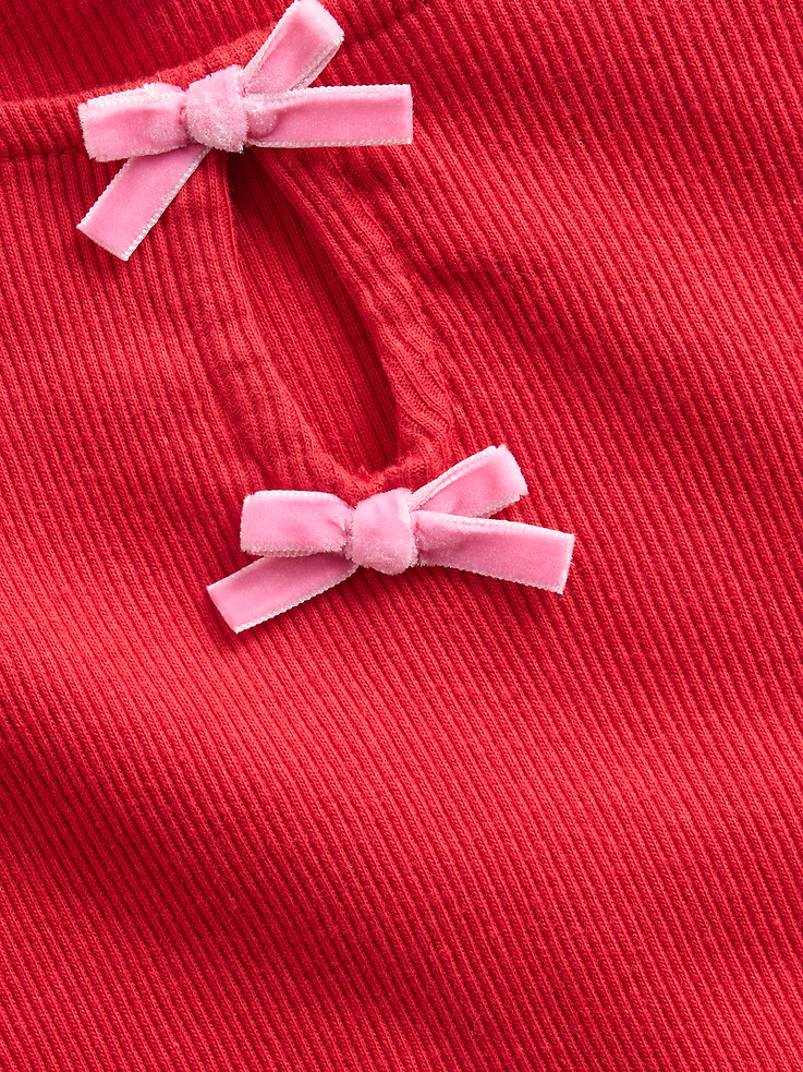 Image 4 of 4, Baby & Toddler Rib Peplum Top