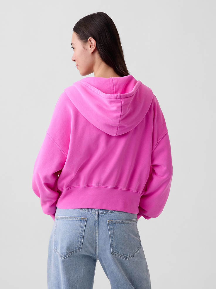 Image number 3 showing, VintageSoft Wedge Zip Hoodie