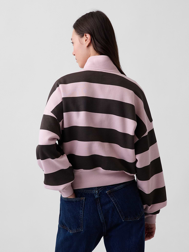 Image number 3 showing, VintageSoft Oversized Half-Zip Wedge Pullover