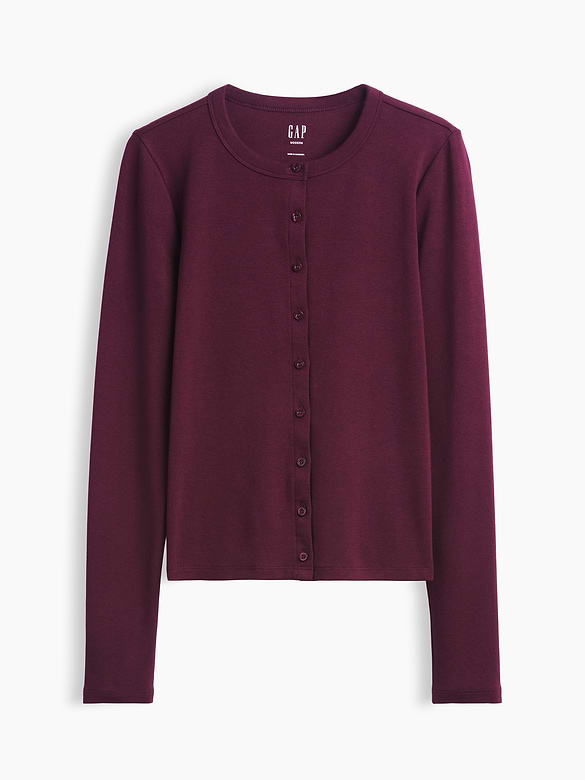 Modern Crewneck Cardigan
