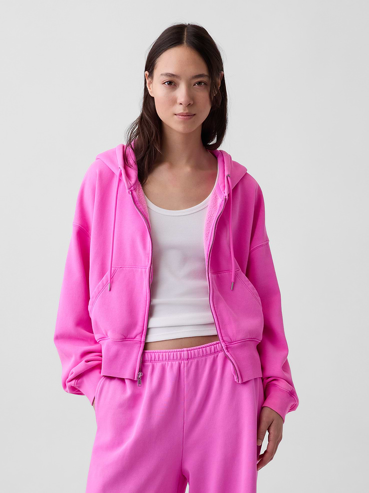 Image number 6 showing, VintageSoft Wedge Zip Hoodie