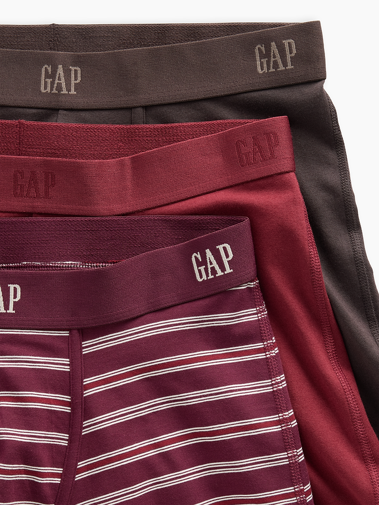 Image 2 of 2, 5" Organic Stretch Cotton Boxer Briefs (3-Pack)