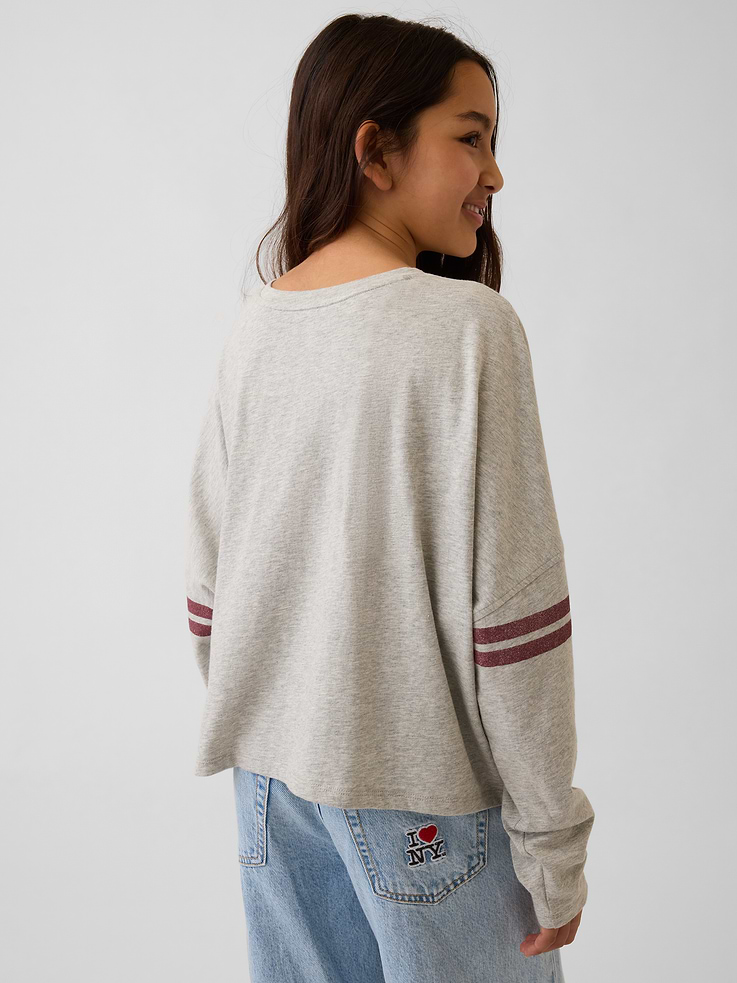 Image number 3 showing, Kids Varsity Dolman T-Shirt