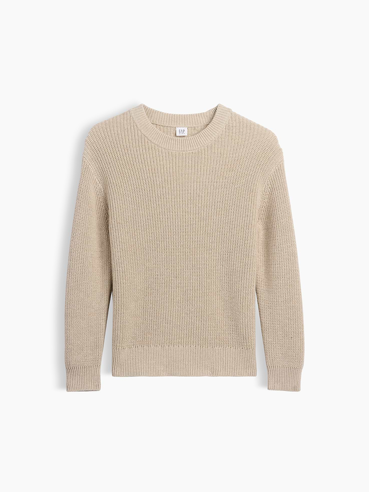 Image number 2 showing, 100% Cotton Relaxed Shaker Sweater