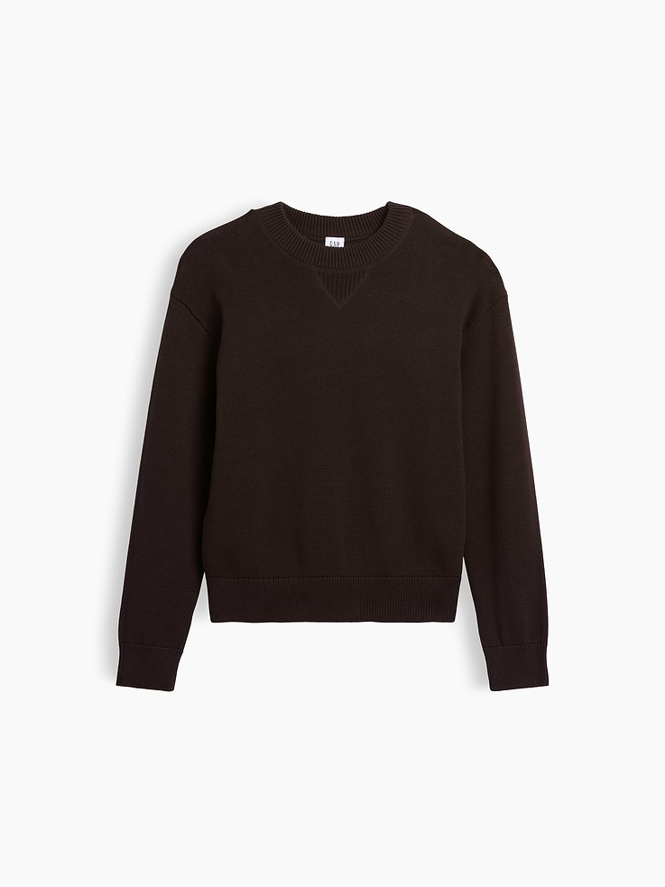 Image number 2 showing, 100% Cotton Relaxed Shaker Sweater
