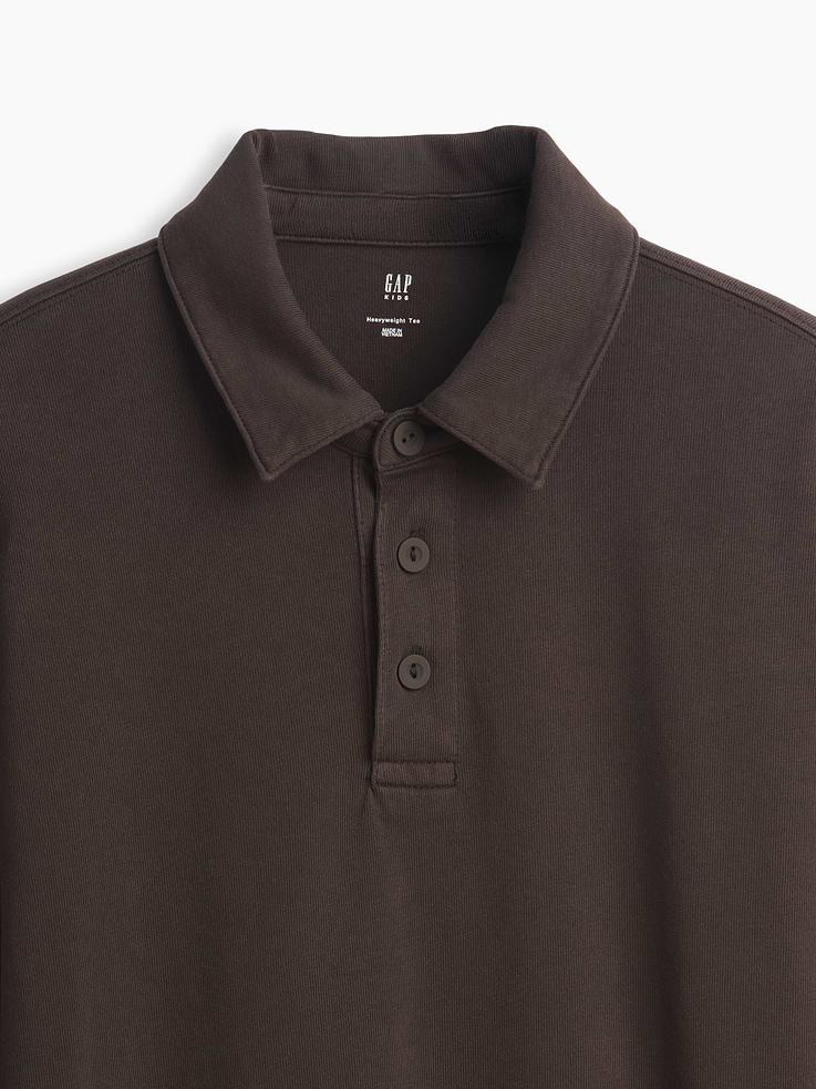 Image number 5 showing, Kids Heavyweight Relaxed Polo Shirt