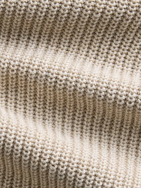 100% Cotton Relaxed Shaker Sweater