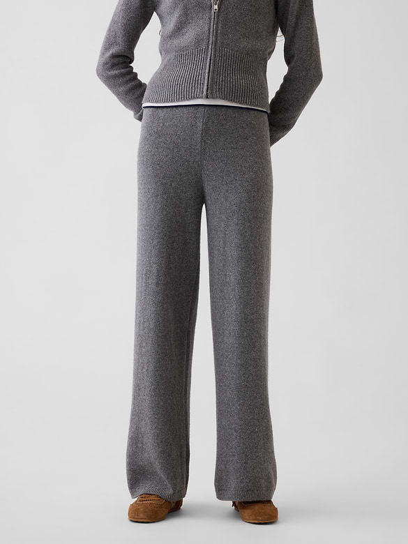 Kids CashSoft Wide-Leg Sweater Pants