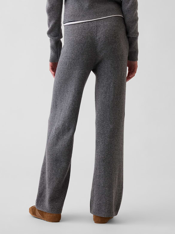 Kids CashSoft Wide-Leg Sweater Pants