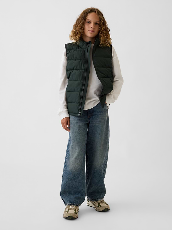 Kids Recycled Lightweight Puffer Vest