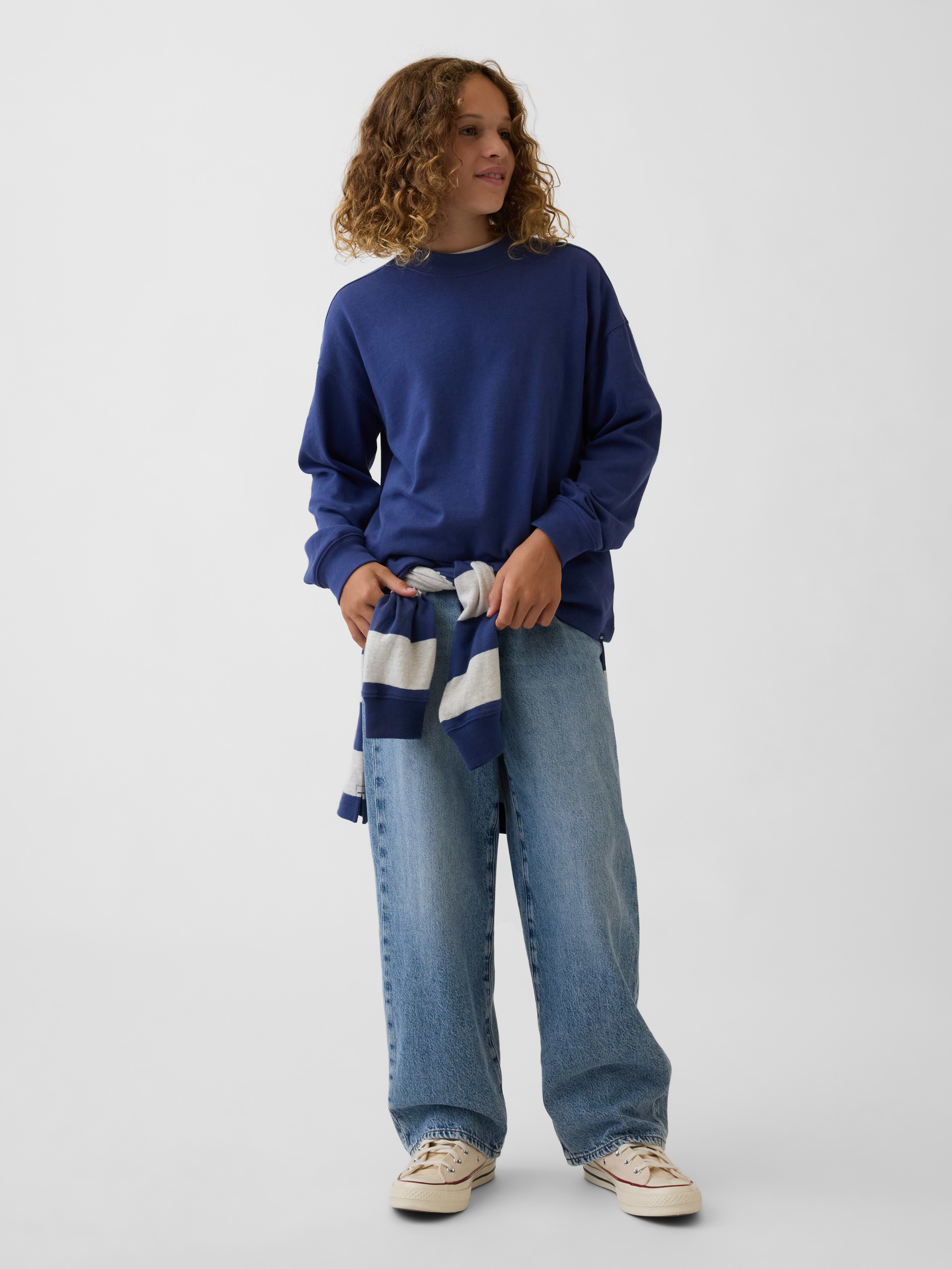 L'image numéro 4 présente T-shirt surdimensionné en tissu épais pour Enfant
