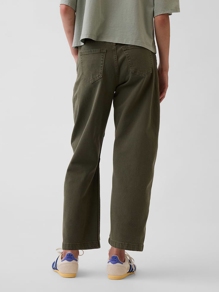 Image number 4 showing, Kids High Rise Barrel Jeans