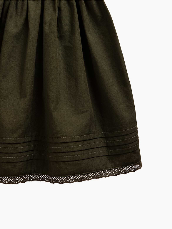 Kids Mixed Media Drop-Waist Dress