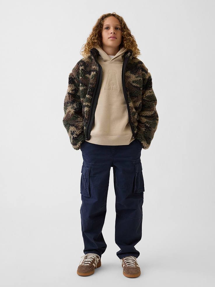Image number 3 showing, Kids VintageSoft Relaxed Logo Hoodie