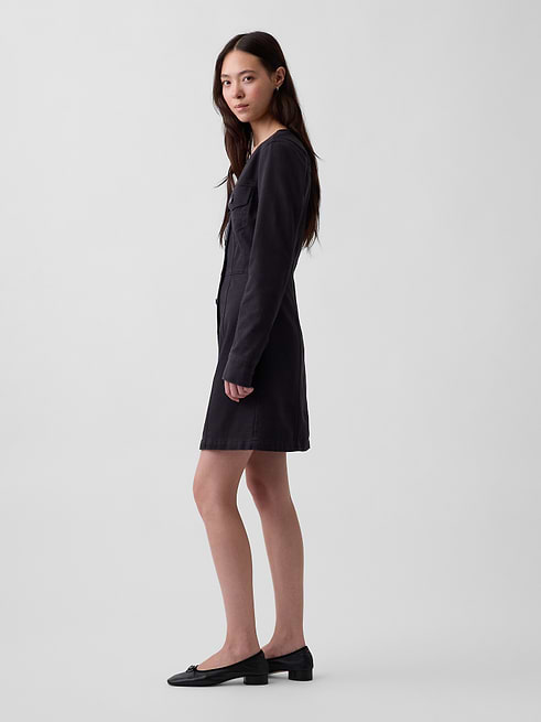 gap black mini dress Women's V-Neck Button-Front by Size XXL Size:child-6 sparky Quinceanera Dresses Hits above the knees Lydia Deetz Black Dress