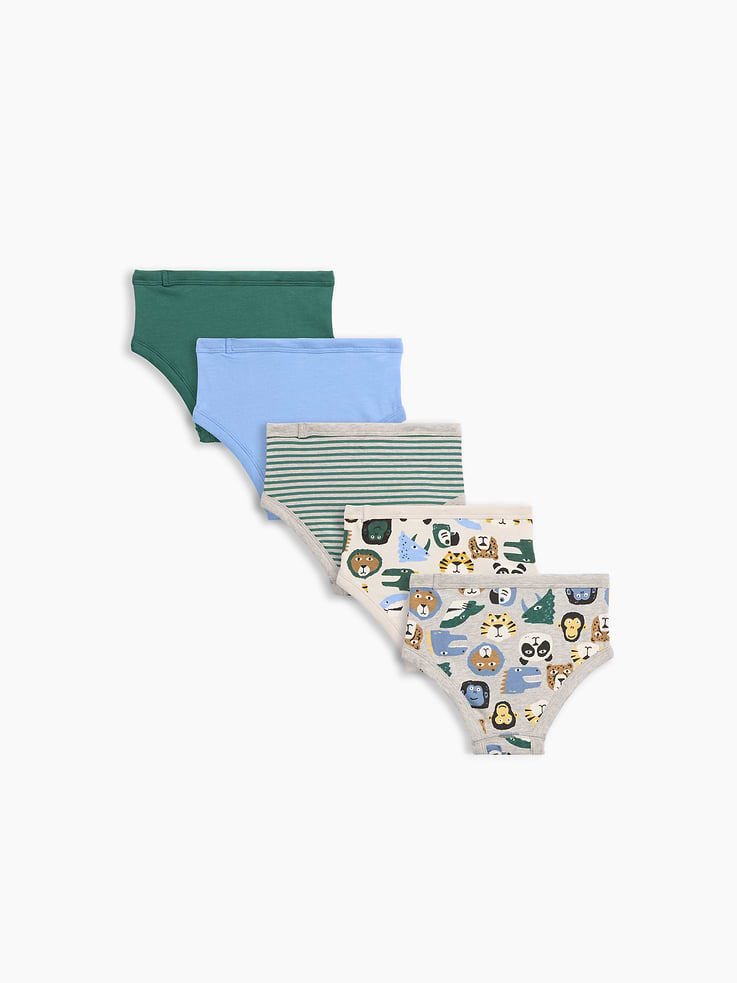Image 2 of 2, Toddler Organic Stretch Cotton Briefs (5-Pack)