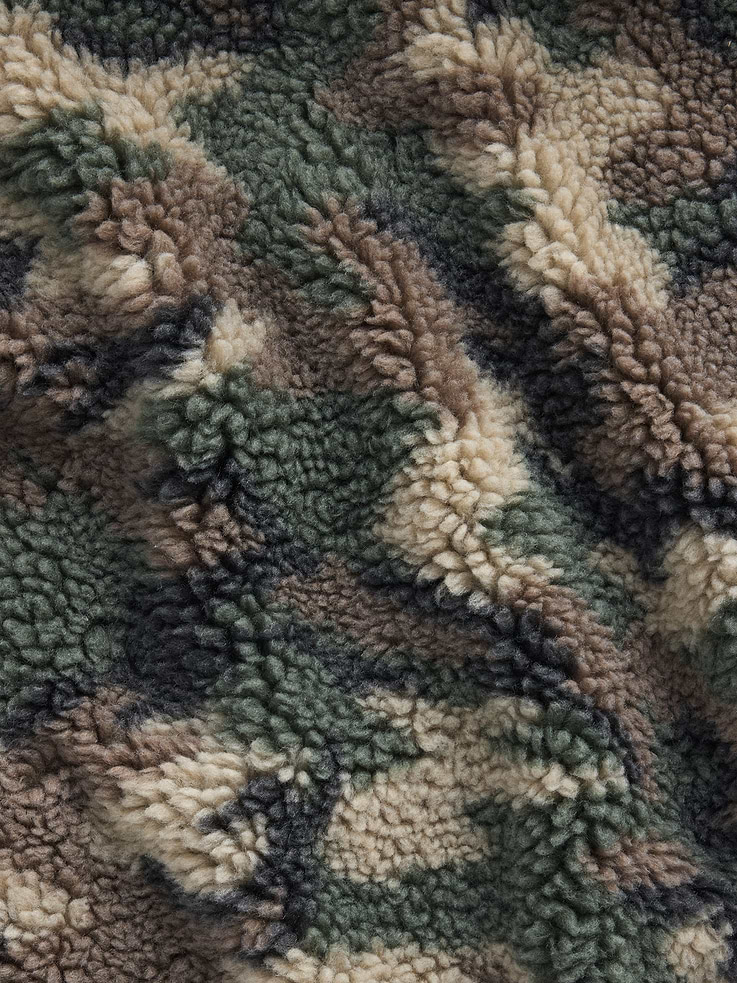 Image number 5 showing, Kids Sherpa Relaxed Camo Zip Jacket