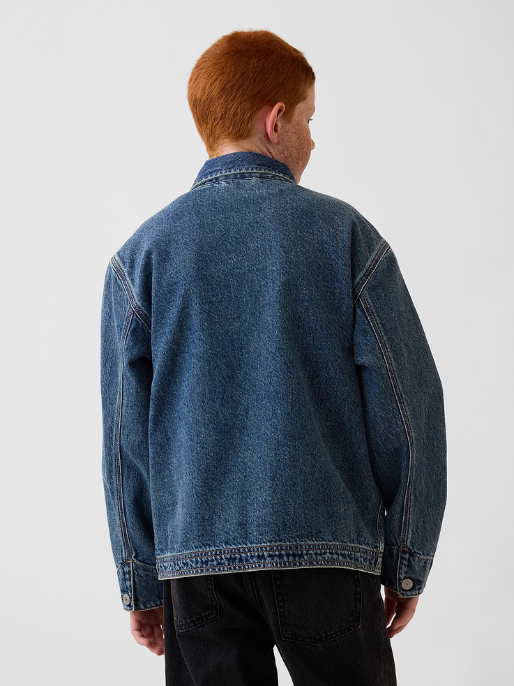 Image number 3 showing, Kids Denim Chore Jacket
