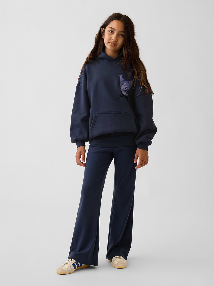 Image number 1 showing, Kids Foldover Flare Leggings