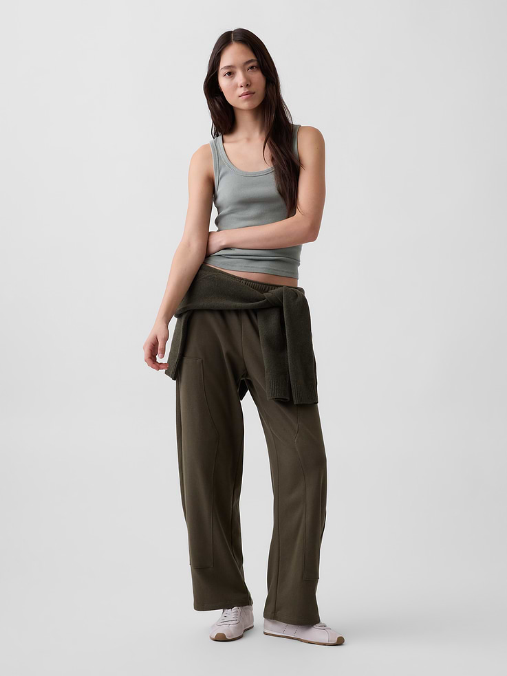 Image number 1 showing, VintageSoft Terry Double-Knee Sweatpants