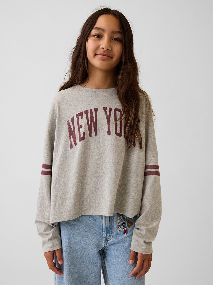 Image number 1 showing, Kids Varsity Dolman T-Shirt