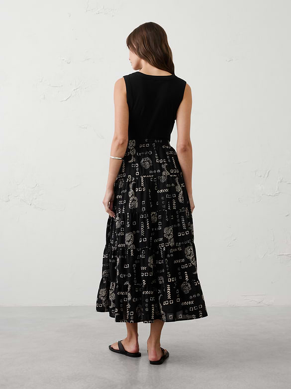Tiered Maxi Skirt