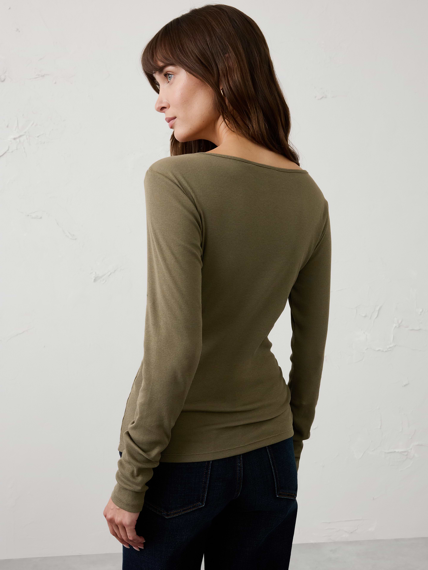 Image number 2 showing, Ribbed Scoop-Neck Top