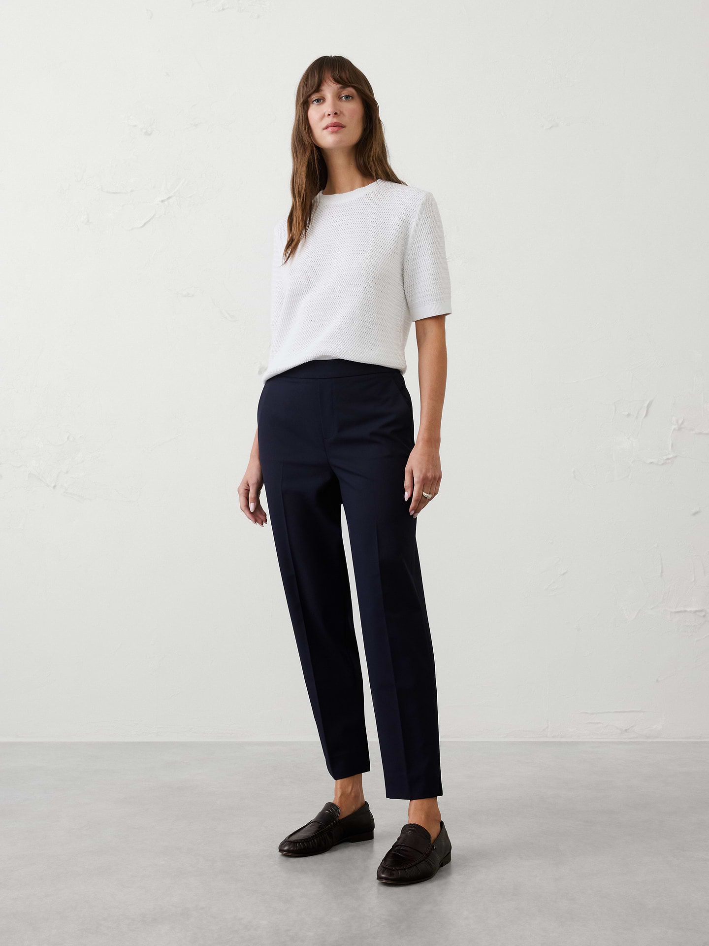 Image number 1 showing, Hayden Sculpted Stretch Tapered-Leg High-Rise Pant
