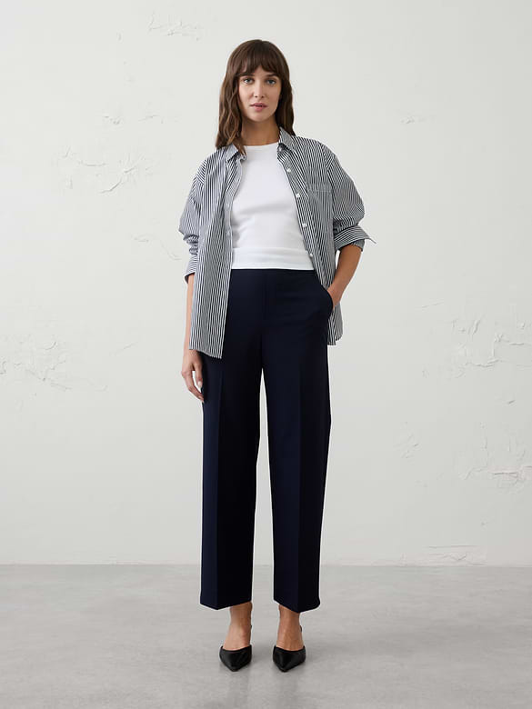 Hayden Sculpted Stretch Straight High-Rise Pant