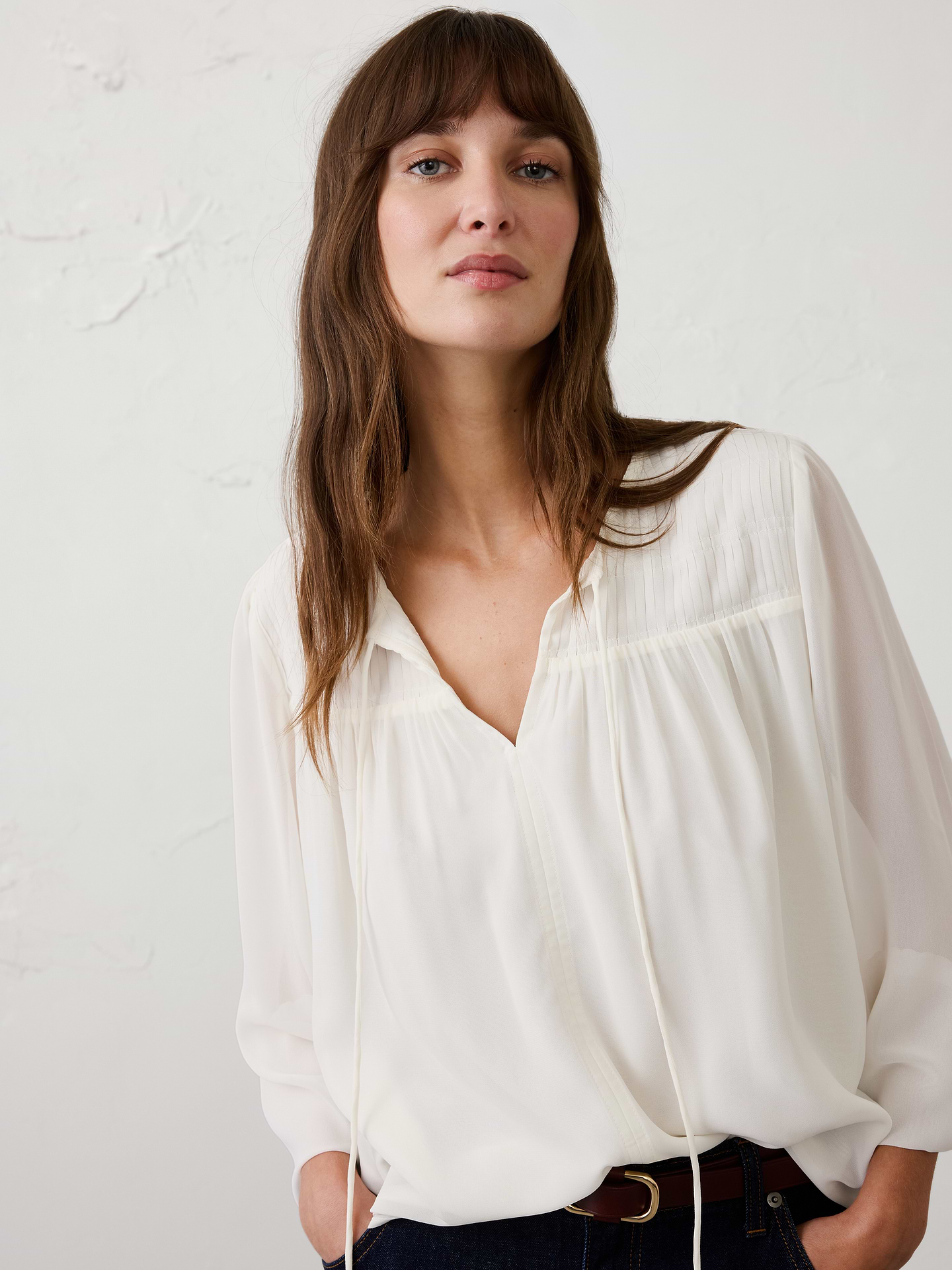 Image number 3 showing, Chiffon Pleat-Release Blouse