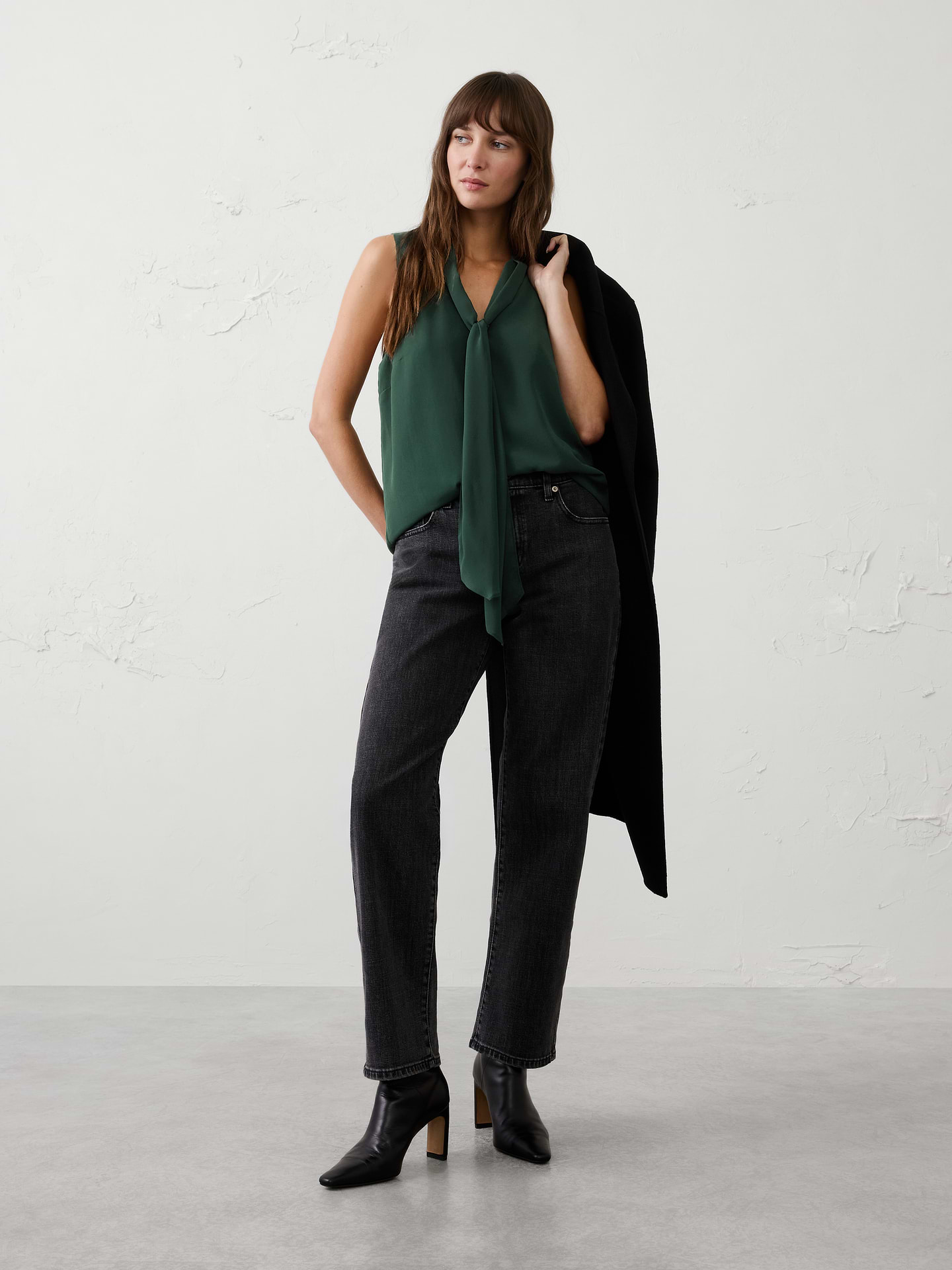 Image number 3 showing, Scarf-Neck Blouse