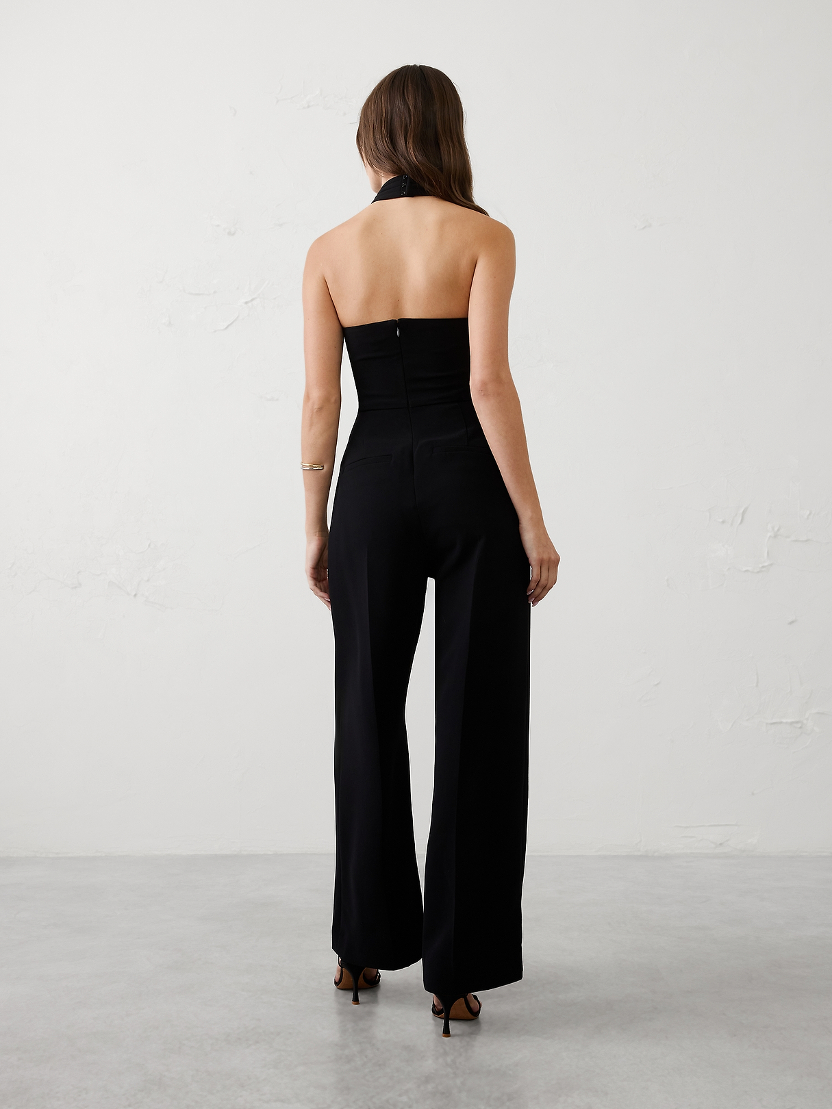 Tailored Crossed-Halter Jumpsuit | Banana Republic Factory Tailored Crossed-Halter Jumpsuit | Banana Republic Factory