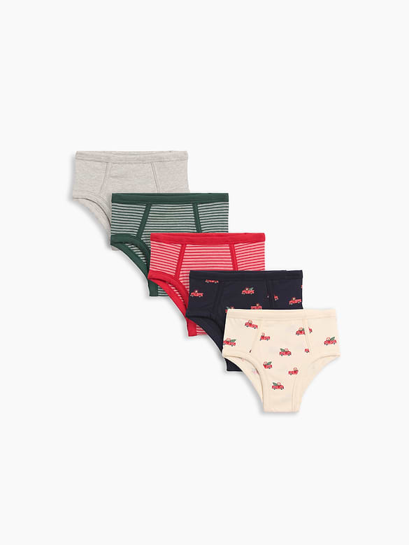 Toddler Organic Stretch Cotton Briefs (5-Pack)