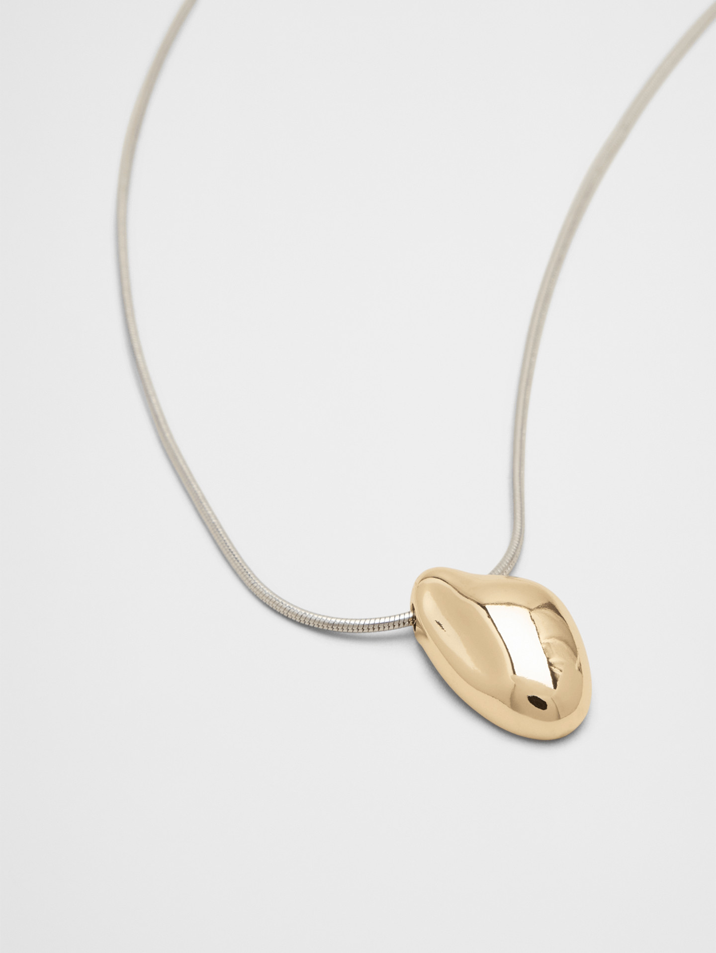 Image 3 of 3, Mixed Metal Sculptural Pendant