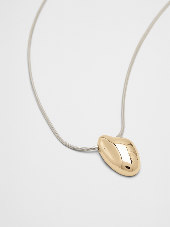 Mixed Metal Sculptural Pendant