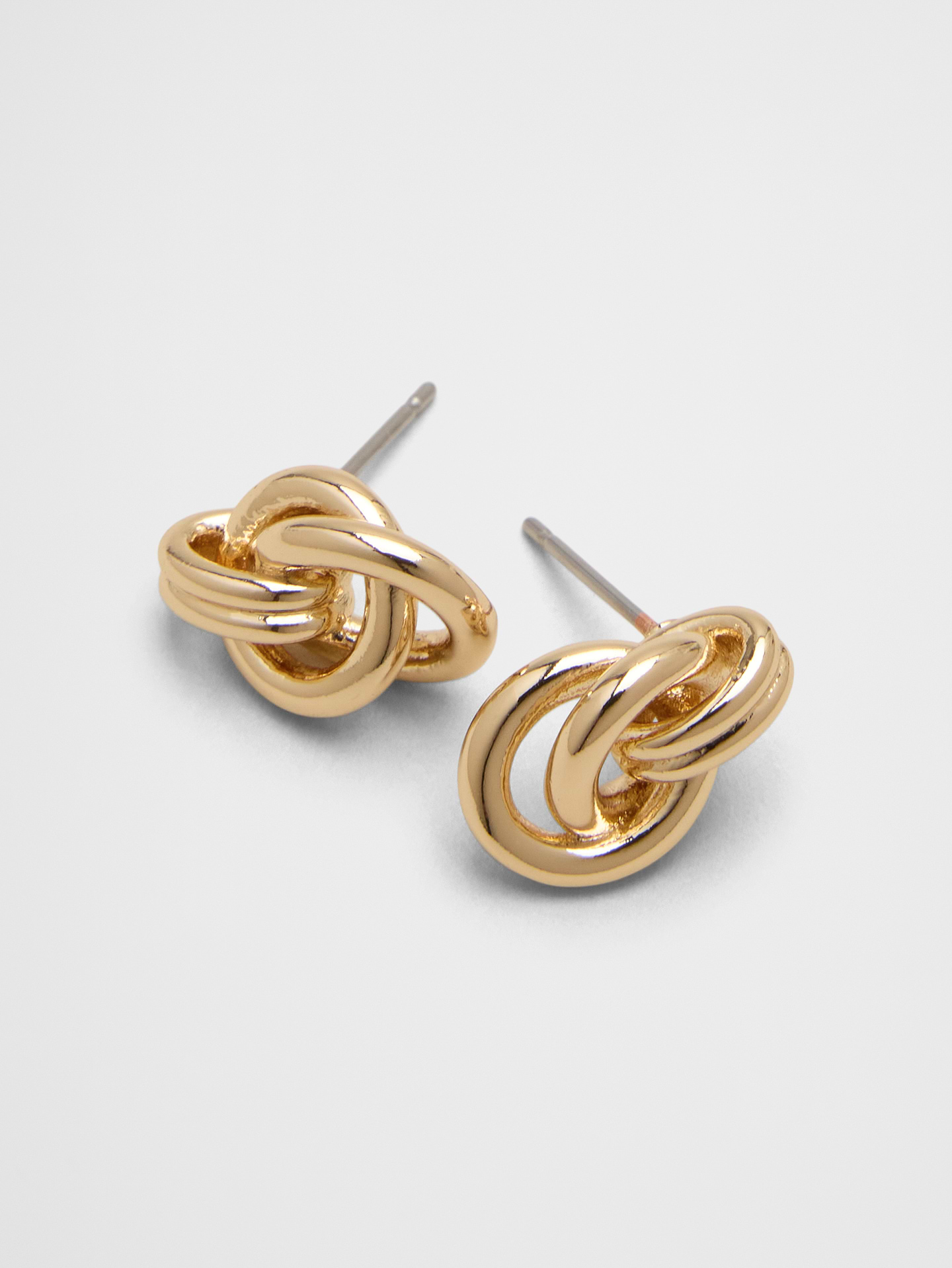Image 3 of 3, Mini Croissant Stud Earrings