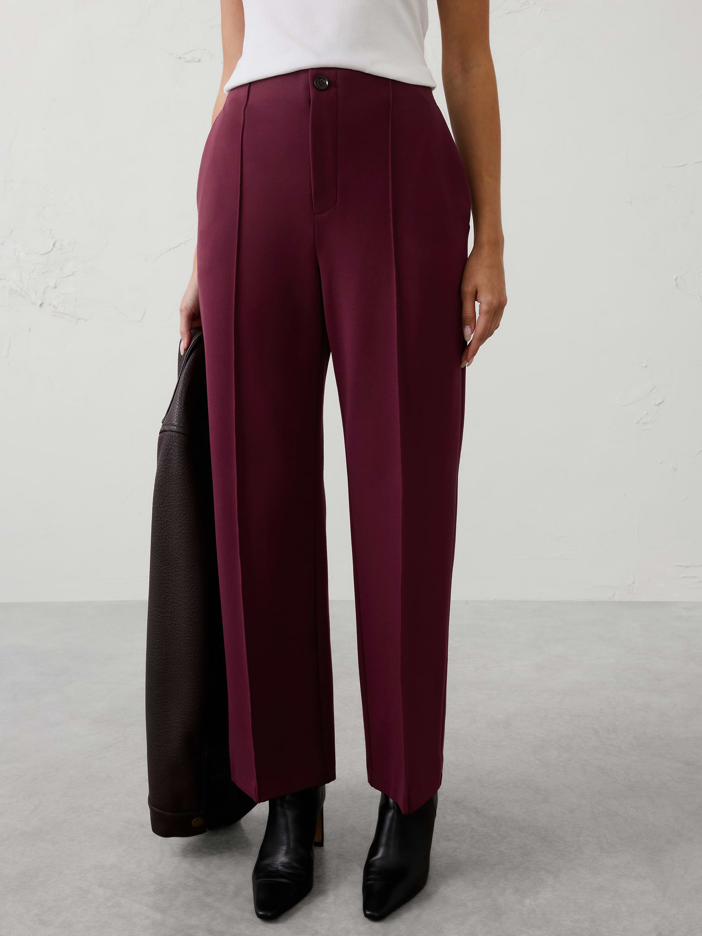Image number 3 showing, Straight High-Rise Ponte Pant