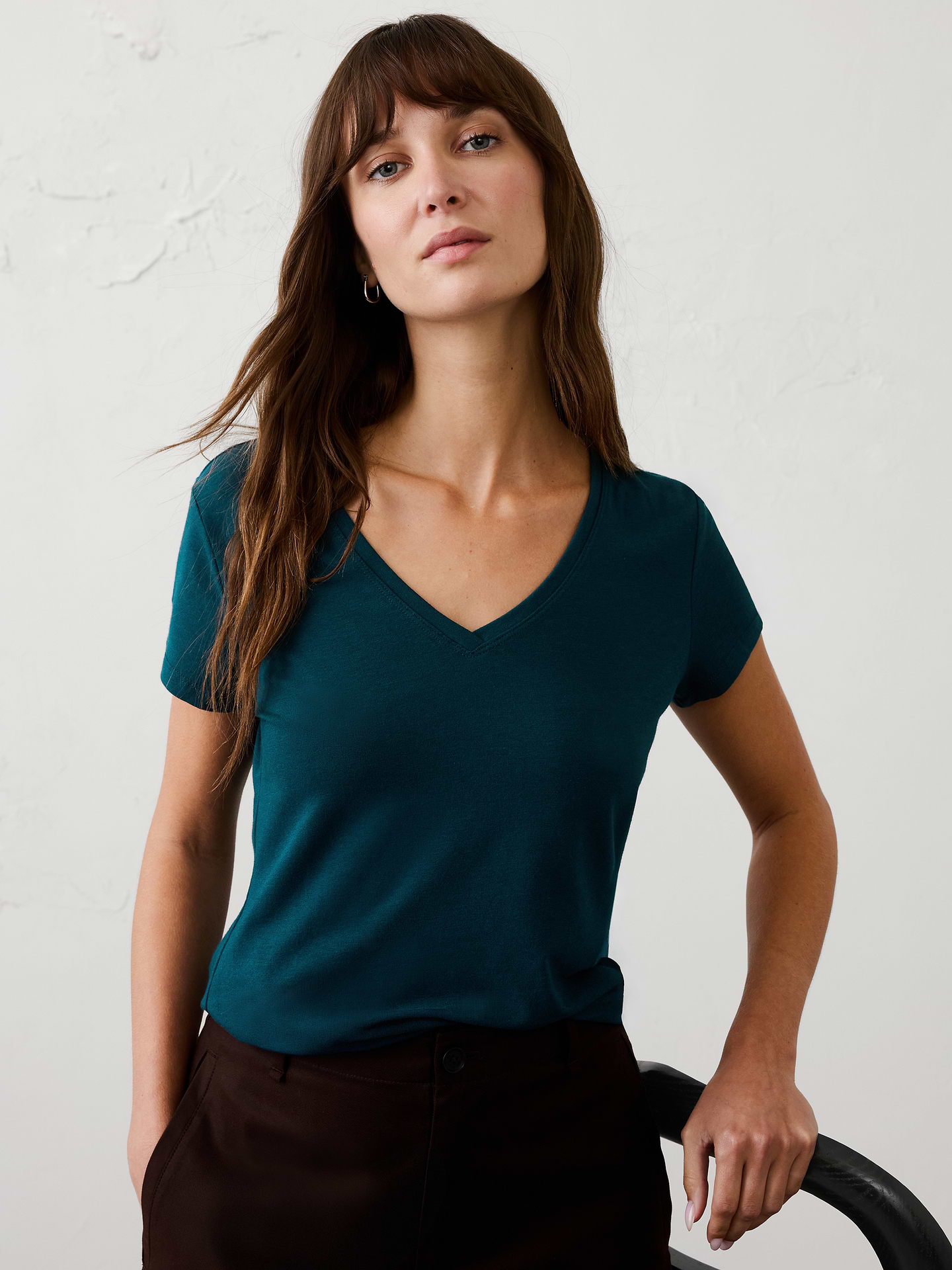 Image number 1 showing, Timeless V-Neck T-Shirt