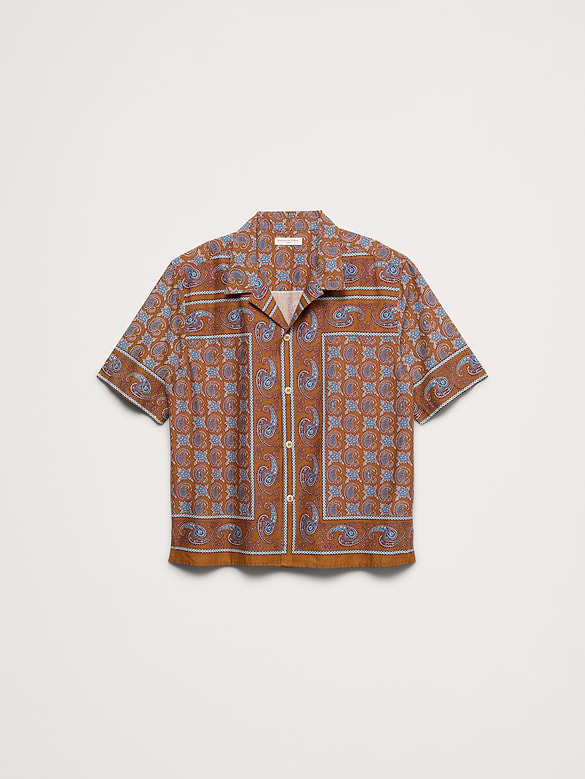 Relaxed-Fit Cotton Poplin Resort Shirt