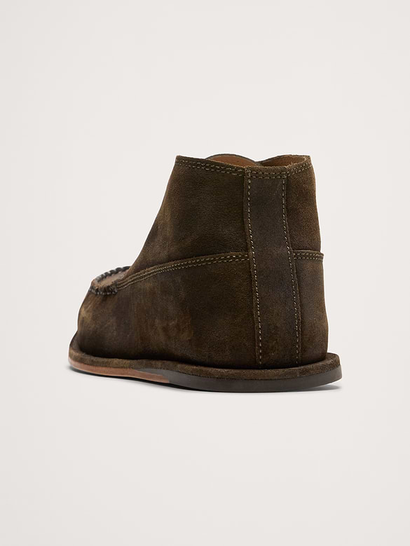 Bottines chukka en suède italien
