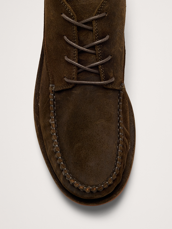 Bottines chukka en suède italien