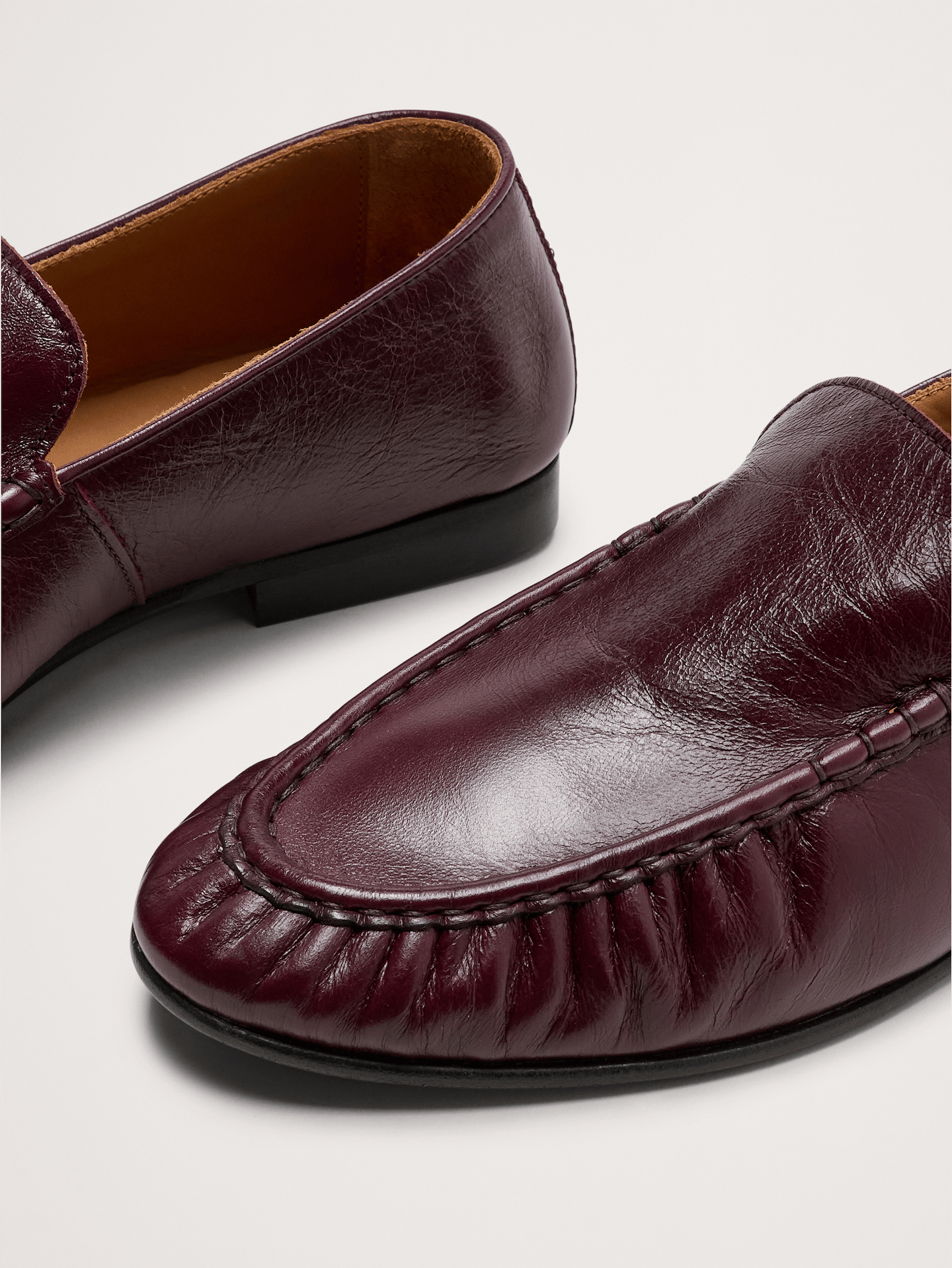 Image number 5 showing, Leather Moc-Toe Loafer