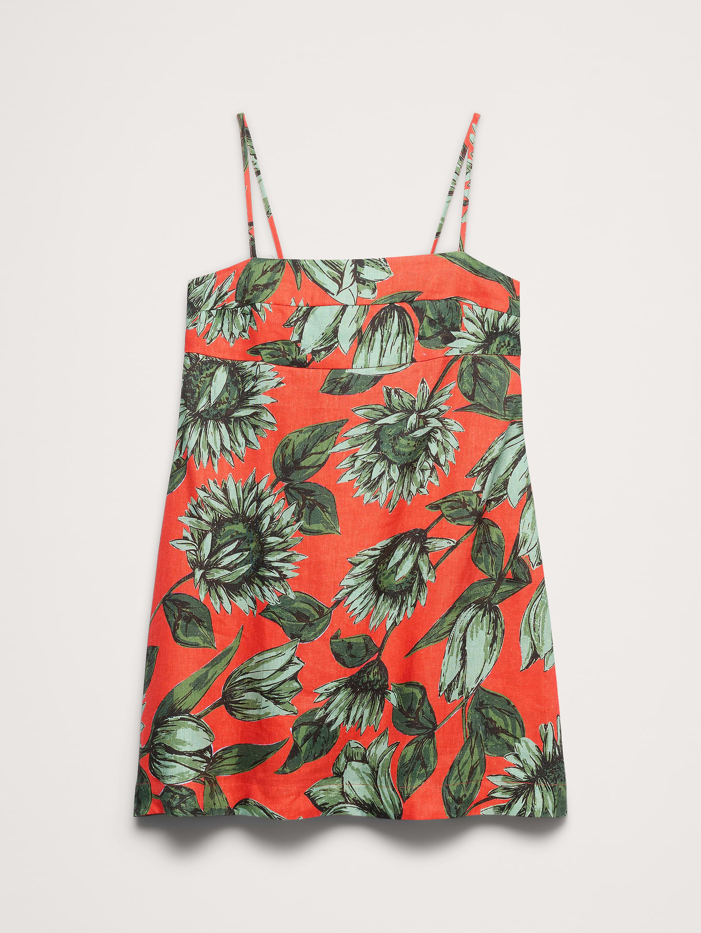 Image number 7 showing, Strappy Linen Mini Dress