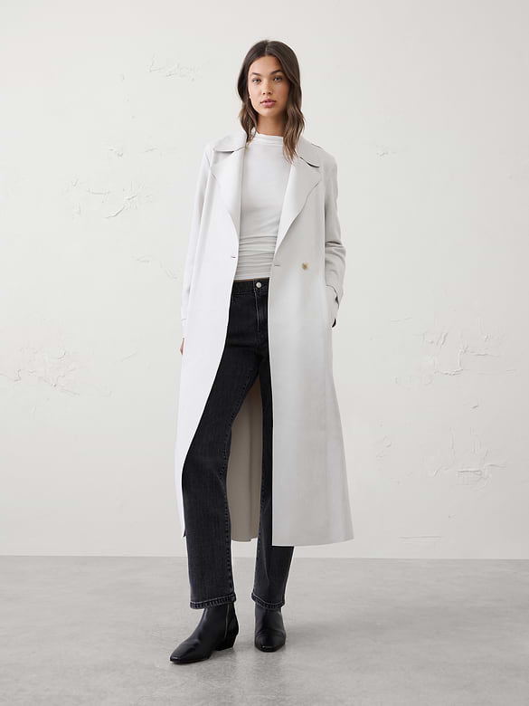 Vegan Suede Long Coat