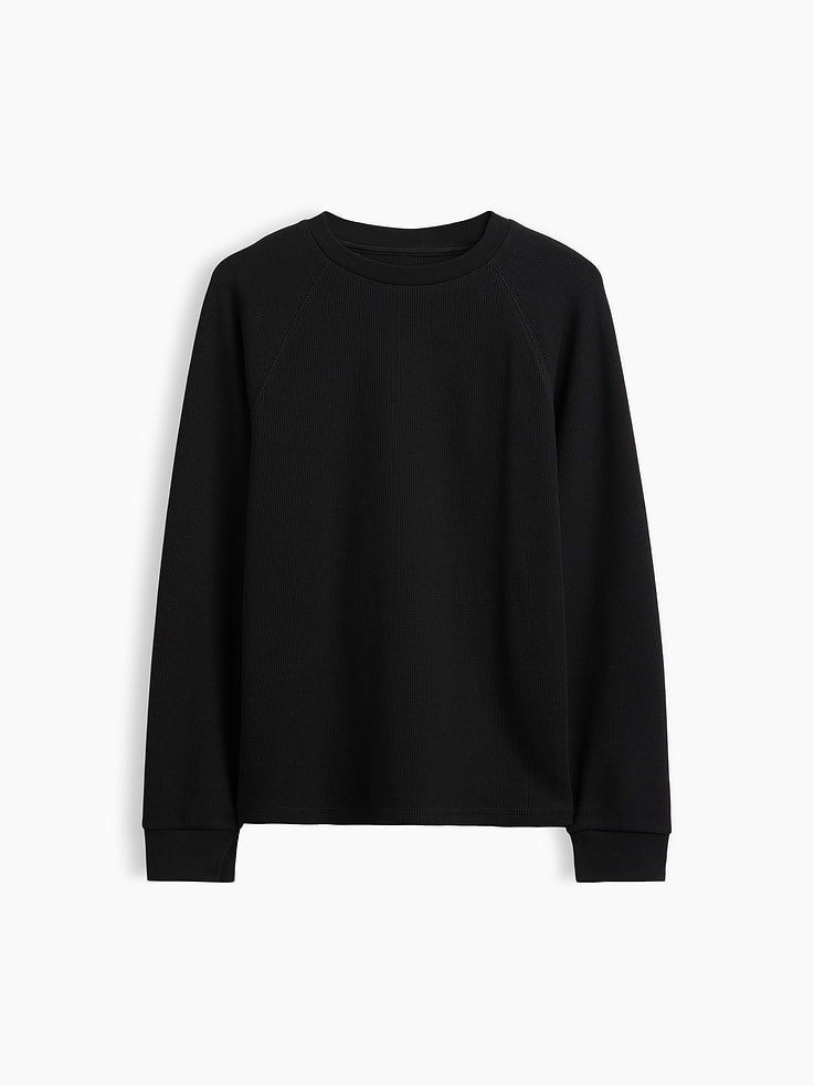 L'image numéro 1 présente T-shirt gaufré à manches raglan pour Enfant