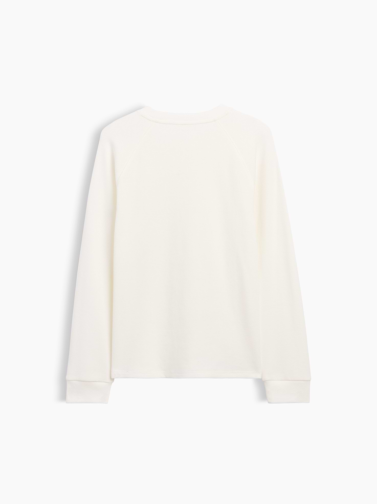 L'image numéro 2 présente T-shirt gaufré à manches raglan pour Enfant