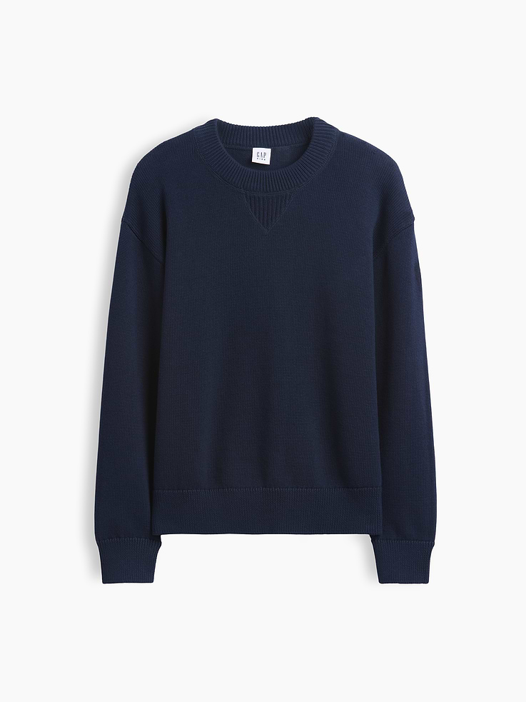 Image number 2 showing, 100% Cotton Relaxed Shaker Sweater