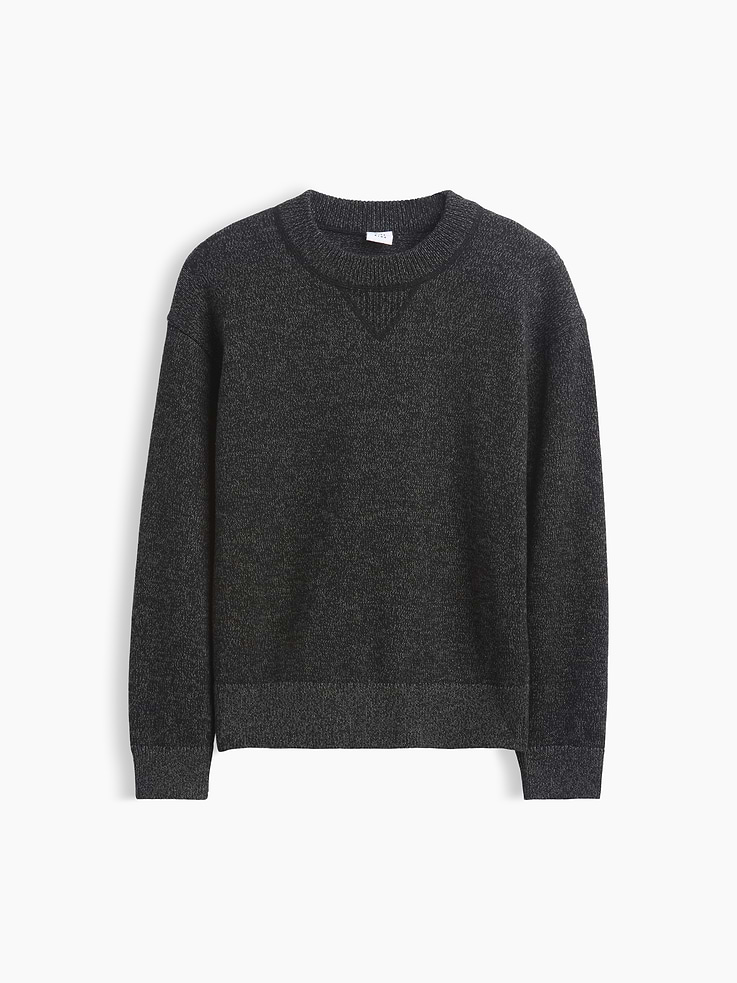 Image 2 of 5, Kids 100% Cotton Relaxed Crew Sweater