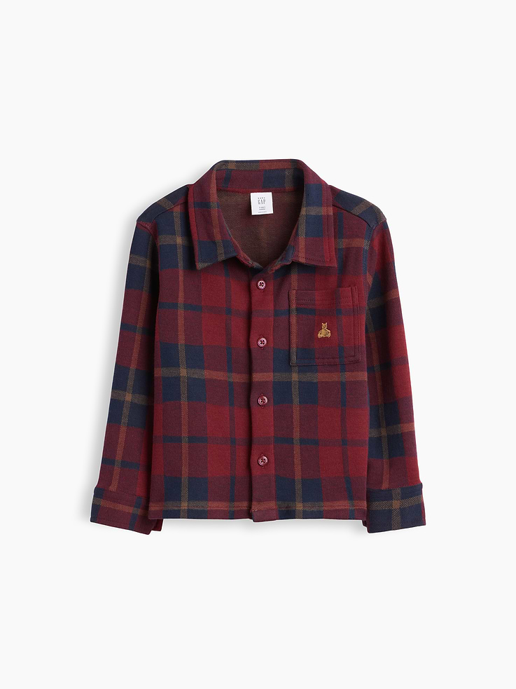 L'image numéro 2 présente Chemise à carreaux en jersey pour Bébé et Tout-petit
